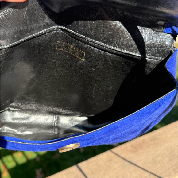 Bally Vintage Suede Colorblock
Shoulder Bag - Blue & Pink, Made in Switzerland - Picture 9 of 12